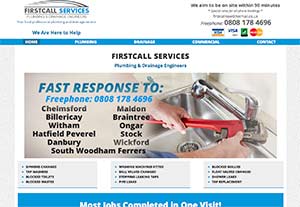 Firstcall Plumbers by Chelmer Web Design